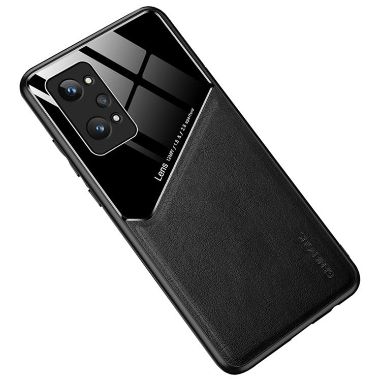 For Realme GT2 Pro Anti-Scratch Textured Leather Coated PC + TPU Case Precise Cutouts Camera Protection Back Shell Cover - Black