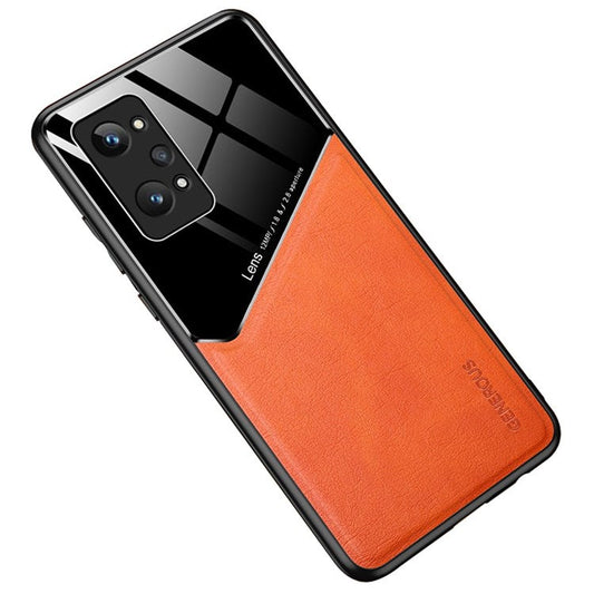 For Realme GT2 Pro Anti-Scratch Textured Leather Coated PC + TPU Case Precise Cutouts Camera Protection Back Shell Cover - Orange