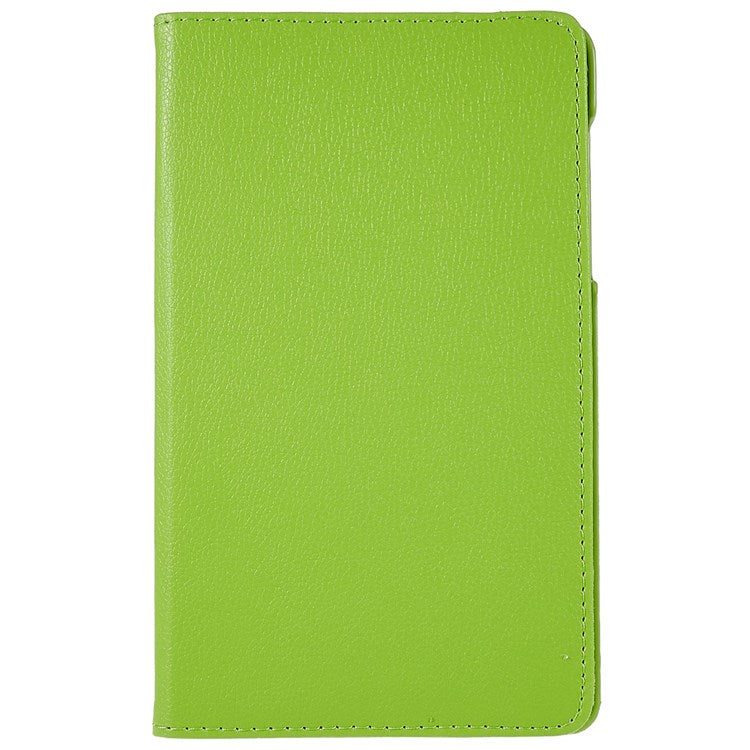 For Realme Pad Mini Wear-resistant Solid Color Leather Tablet Case 360-degree Rotating Protective Cover with Stand Support Horizontal/Vertical View - Green