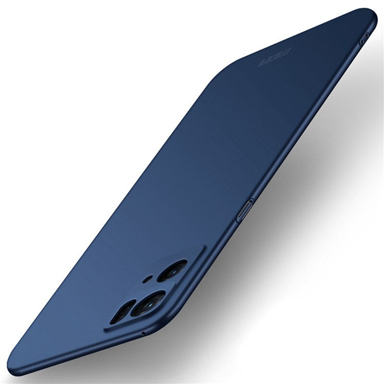 MOFI JK PC Series-1 Shield for Oppo Reno7 Pro 5G Silky Touch Matte Hard PC Back Case Shockproof Drop Protective Phone Cover with Strap - Blue