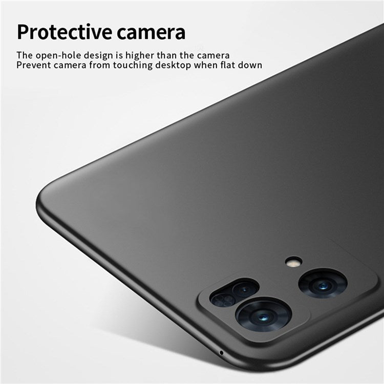 MOFI JK PC Series-1 Shield for Oppo Reno7 Pro 5G Silky Touch Matte Hard PC Back Case Shockproof Drop Protective Phone Cover with Strap - Blue