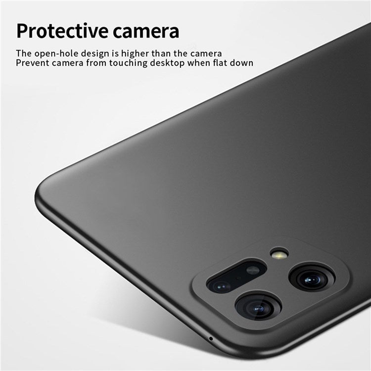 MOFI JK PC Series-1 Shield for Oppo Find X5 Matte Surface Anti-Slip Case Hard PC Guard from Scratch Phone Cover with Strap - Blue