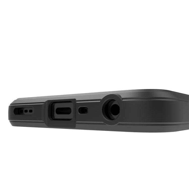 For Realme C35 Wear-resistant Anti-drop Soft TPU Anti-slip Edge Phone Cover Rugged Back Case - White