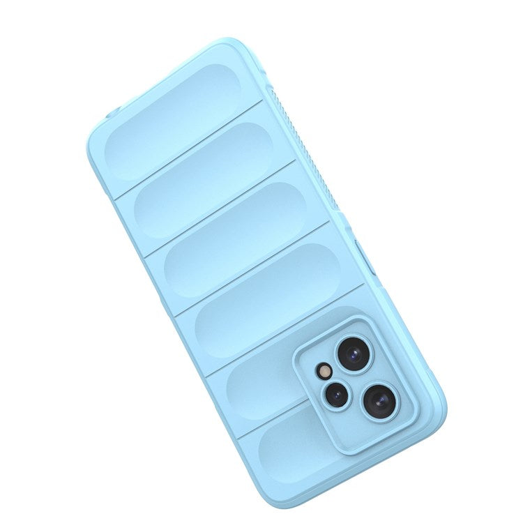 Soft TPU Case for Realme 9 Pro+ 5G Anti-drop Phone Protector Scratch Resistant Rugged Back Cover Phone Shell - Baby Blue