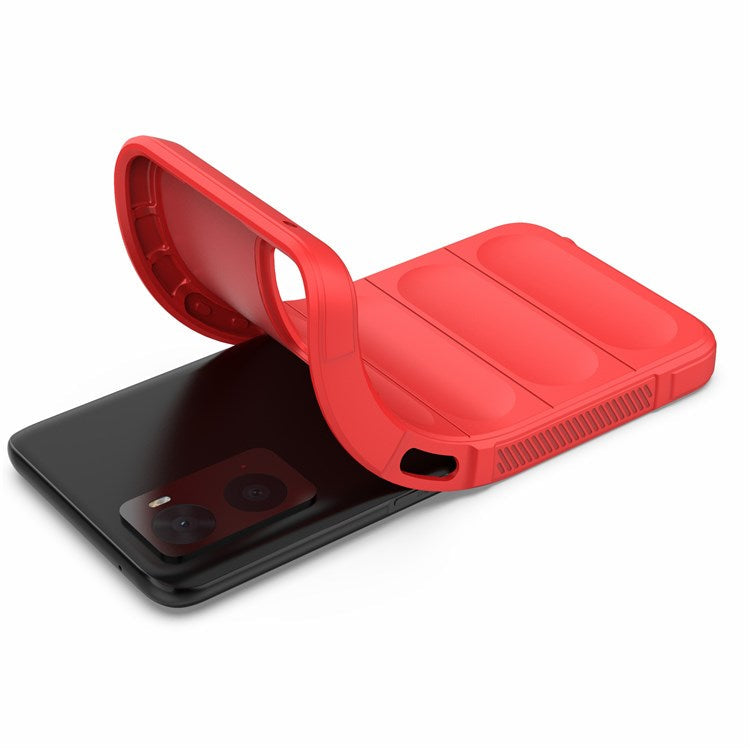 Soft TPU Case for Realme 9i/Oppo A36/A76 4G Anti-fall Phone Wear-resistant Rugged Back Cover Phone Protector - Red