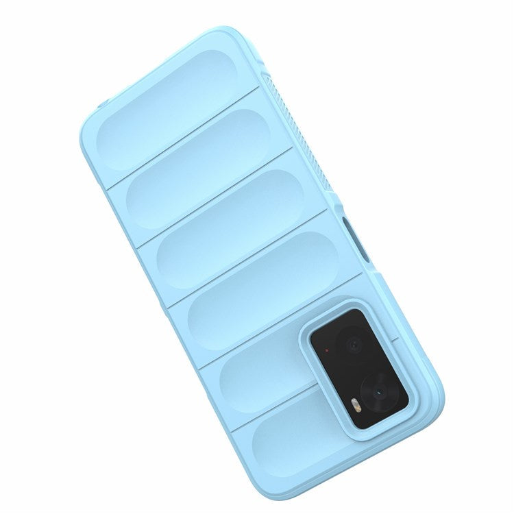 Soft TPU Case for Realme 9i/Oppo A36/A76 4G Anti-fall Phone Wear-resistant Rugged Back Cover Phone Protector - Baby Blue