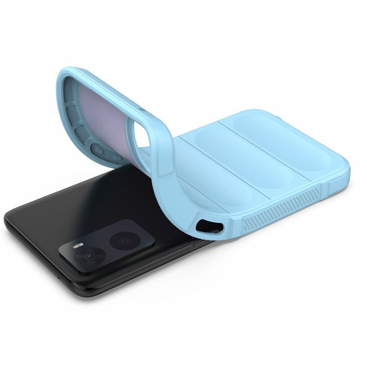 Soft TPU Case for Realme 9i/Oppo A36/A76 4G Anti-fall Phone Wear-resistant Rugged Back Cover Phone Protector - Baby Blue