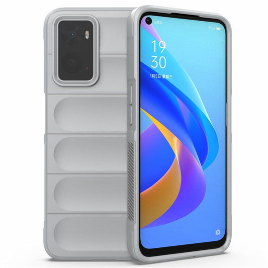 Soft TPU Case for Realme 9i/Oppo A36/A76 4G Anti-fall Phone Wear-resistant Rugged Back Cover Phone Protector - Light Grey