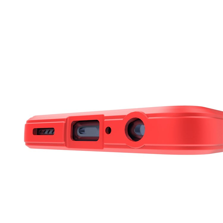 Soft TPU Back Cover for Oppo Reno7 5G (Global) Well-protected Anti-drop Rugged Phone Case - Red
