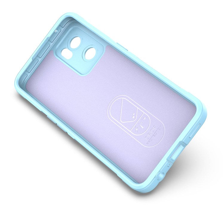 Soft TPU Back Cover for Oppo Reno7 5G (Global) Well-protected Anti-drop Rugged Phone Case - Baby Blue