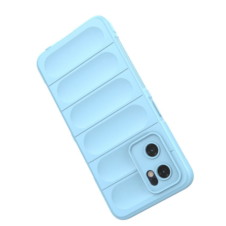 Soft TPU Back Cover for Oppo Reno7 5G (Global) Well-protected Anti-drop Rugged Phone Case - Baby Blue