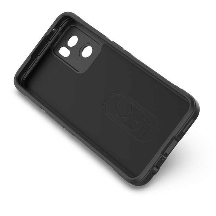Soft TPU Back Cover for Oppo Reno7 5G (Global) Well-protected Anti-drop Rugged Phone Case - Dark Grey