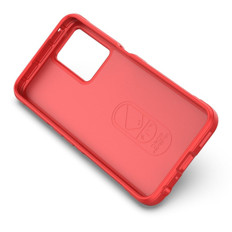 Soft TPU Case for Realme 9 Pro 5G / 9 5G Rugged Back Cover Anti-drop Phone Protector - Red