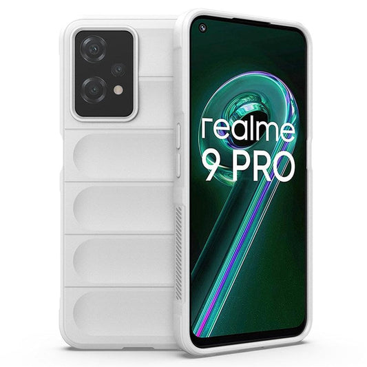 Soft TPU Case for Realme 9 Pro 5G / 9 5G Rugged Back Cover Anti-drop Phone Protector - White