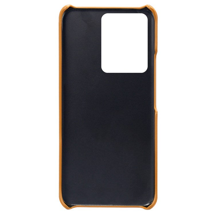 PU Leather + PC Phone Case for vivo S15 Pro 5G, Dual Card Slots Anti-scratch Protective Cover - Orange
