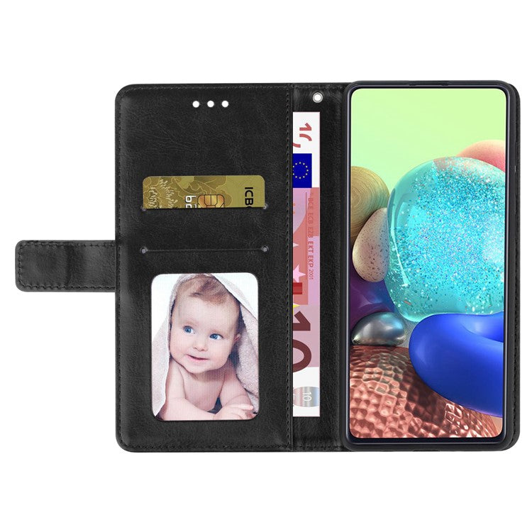 For Realme GT Neo3 5G HT01 Wallet Style Imprinted Y-Shaped Lines Phone Case PU Leather Stand Folio Flip Shell with Strap - Black