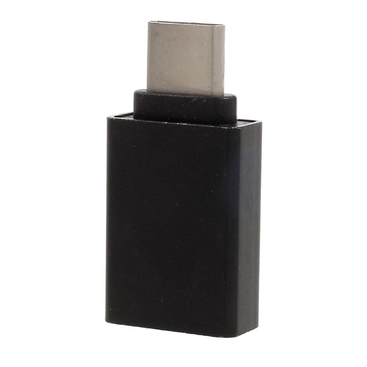 For iPhone 15 Series USB-C Type-C Male to USB 3.0 Female OTG Adapter for Google Pixel / Huawei Mate 9 Etc - Black