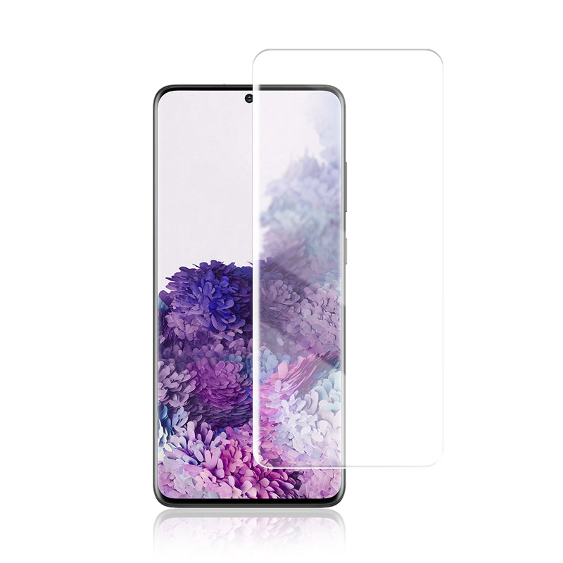 AMORUS for Samsung Galaxy S20 4G / S20 5G [UV Light Irradiation] UV Film 3D Curved Tempered Glass Screen Protector