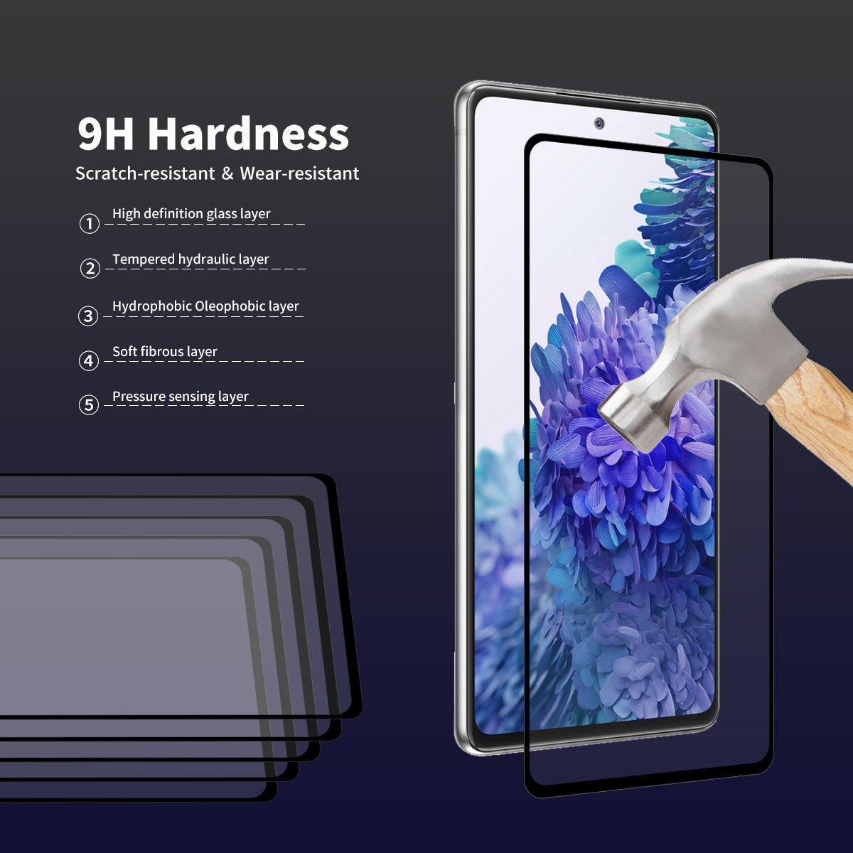 2Pcs / Set ENKAY HAT PRINCE Full Glue Protector [Ultra-thin Unlock Version] 0.2mm 9H 2.5D Full Covering Screen Film for Samsung Galaxy S20 FE / S20 FE 5G / S20 Lite / S20 FE 2022