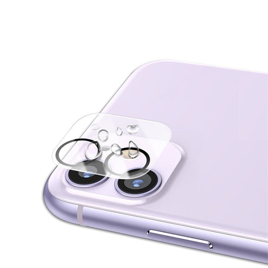MOCOLO for iPhone 11 6.1 inch Silk Print HD Tempered Glass Camera Lens Protector - Black