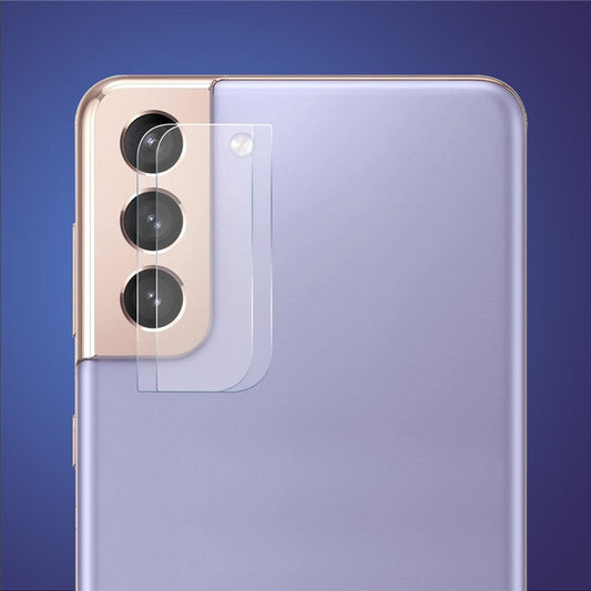 For Samsung Galaxy S21 4G/5G HAT PRINCE 2Pcs/Set Camera Lens Protector Ultra-clear 0.2mm 9H 2.15D Arc Edge Tempered Glass Camera Lens Protection Film