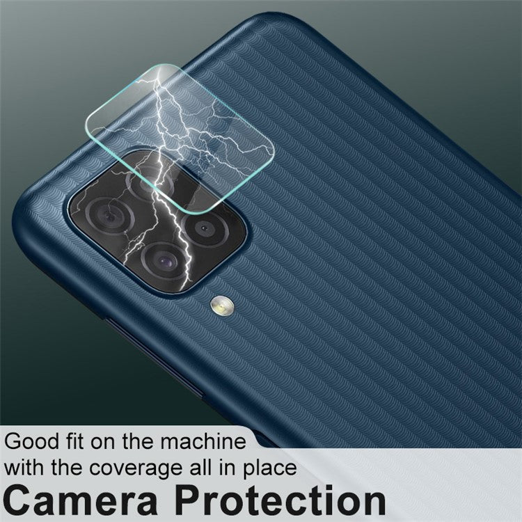 2Pcs/Pack IMAK Full Coverage Camera Lens High Transparency Protective Glass Film for Samsung Galaxy M12/F12