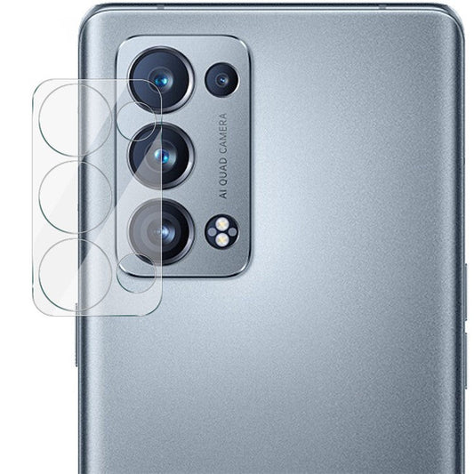 IMAK for Oppo Reno6 Pro+ 5G Tempered Glass HD Clear Anti-Scratch Back Camera Protector + Acrylic Lens Cap