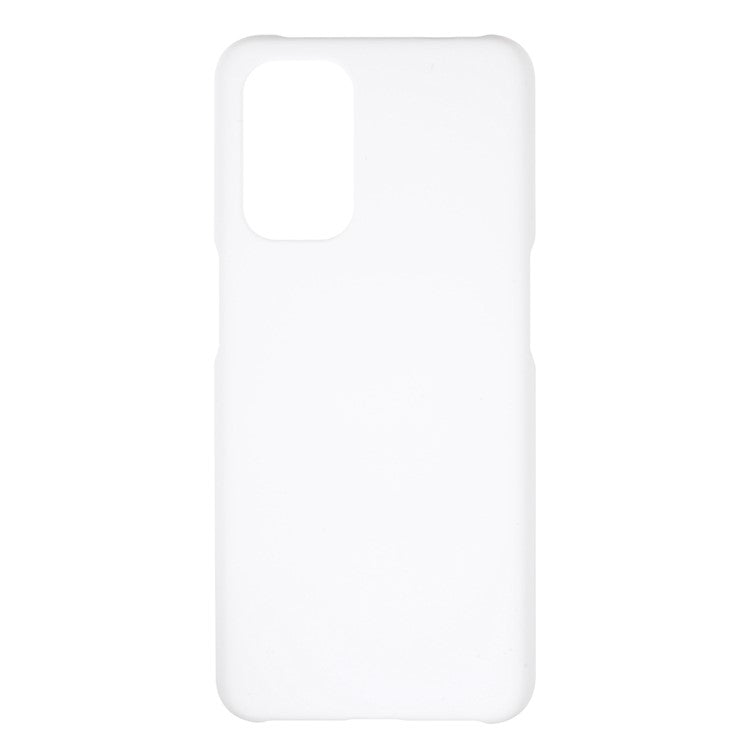Shock Absorbing Protection Rubberized Hard PC Case Cover for OnePlus Nord N200 5G / Oppo A93 5G - White