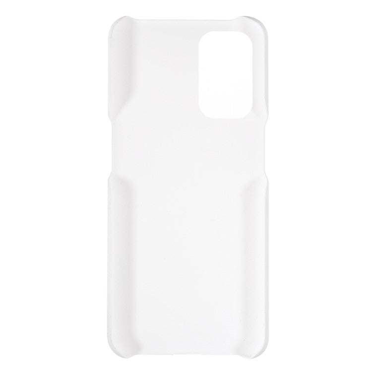 Shock Absorbing Protection Rubberized Hard PC Case Cover for OnePlus Nord N200 5G / Oppo A93 5G - White