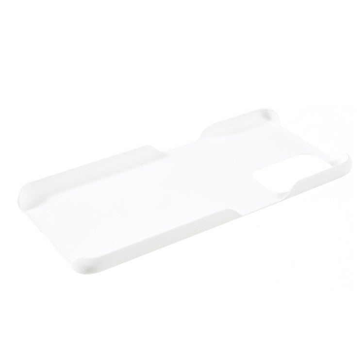 Shock Absorbing Protection Rubberized Hard PC Case Cover for OnePlus Nord N200 5G / Oppo A93 5G - White