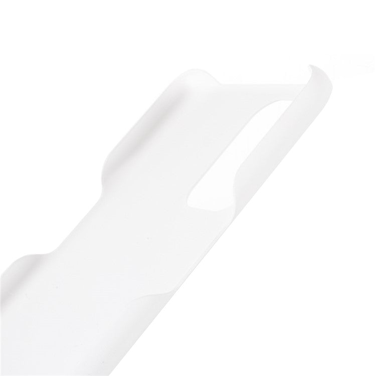 Shock Absorbing Protection Rubberized Hard PC Case Cover for OnePlus Nord N200 5G / Oppo A93 5G - White
