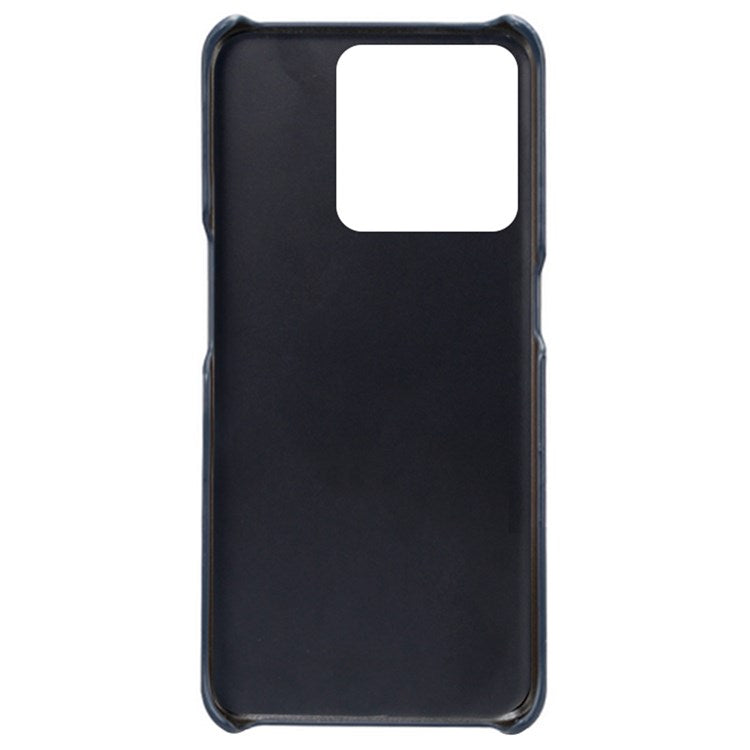 Anti-scratch Phone Case Card Holder for OnePlus Ace Racing 5G, PU Leather Coated Hard PC Ultra-thin Back Cover Shell - Blue