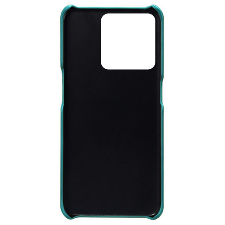 Anti-scratch Phone Case Card Holder for OnePlus Ace Racing 5G, PU Leather Coated Hard PC Ultra-thin Back Cover Shell - Green
