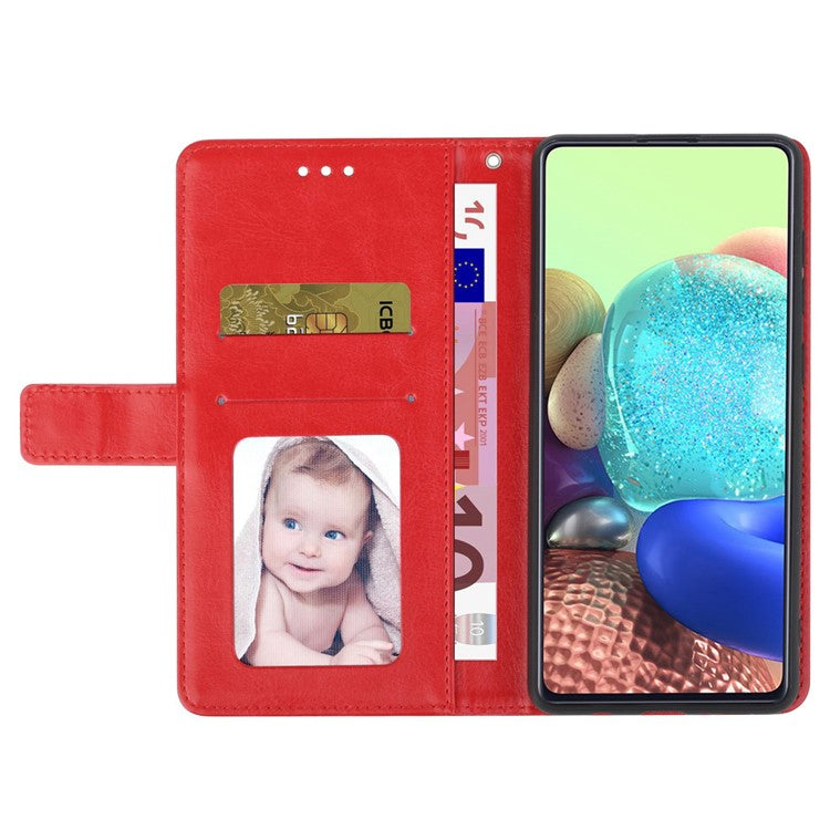 For OnePlus 10T 5G / Ace Pro 5G HT01 PU Leather Wallet Stand Case Imprinted Y-Shaped Lines Well-protected Phone Cover - Red