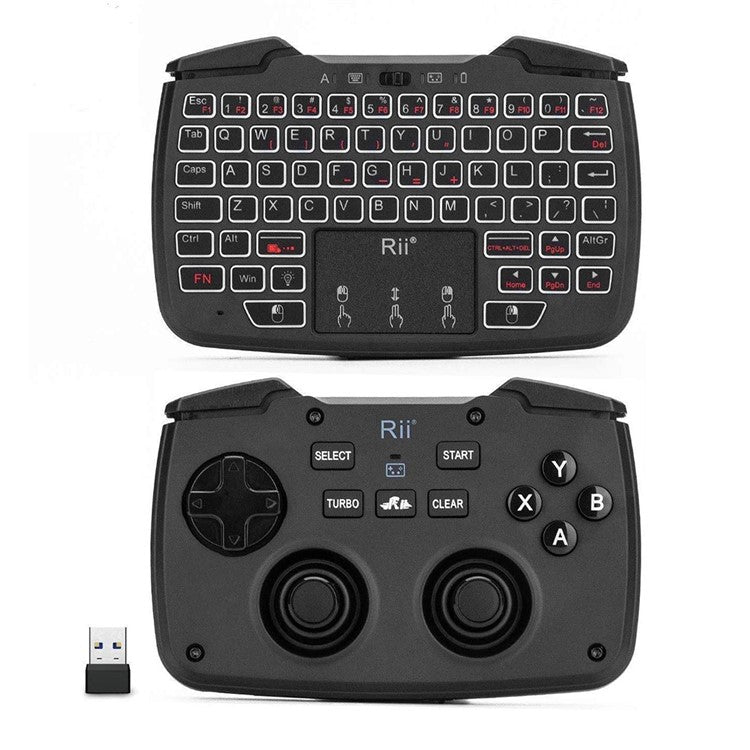 RII RK707 2.4GHz Wireles Game Controller Keyboard Mouse Combo for PC/Raspberry Pi2/Android TV Google/TV B