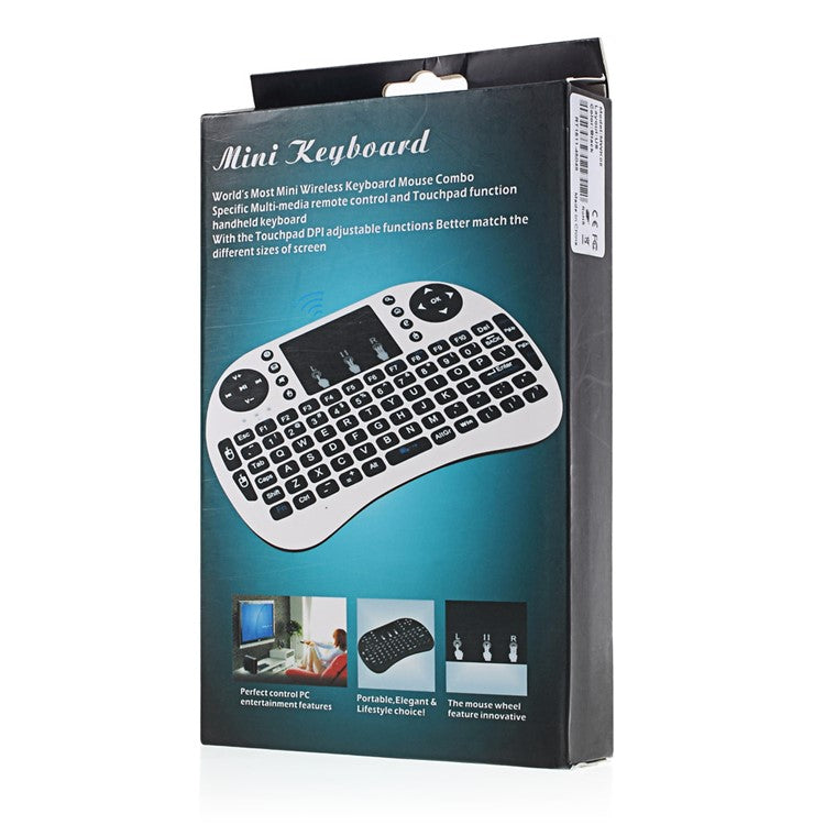 A Style 2.4G Mini I8 Wirelesss Touchpad Keyboard and Mouse for PC/Tablet/TV Box