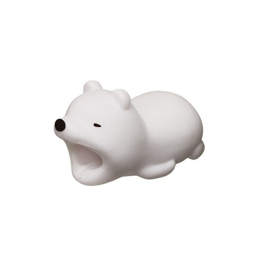 Cartoon Animal Pattern Charging Cable Protector PVC Saver Cable Protector Case - Bear