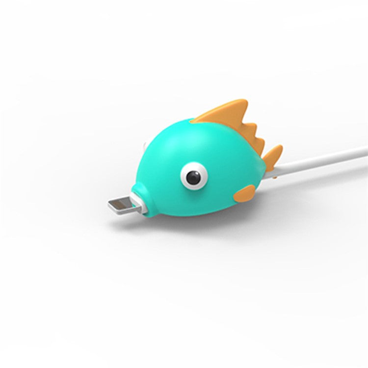 Cartoon Fish Pattern Charging Cord Protector PVC Saver - Style G