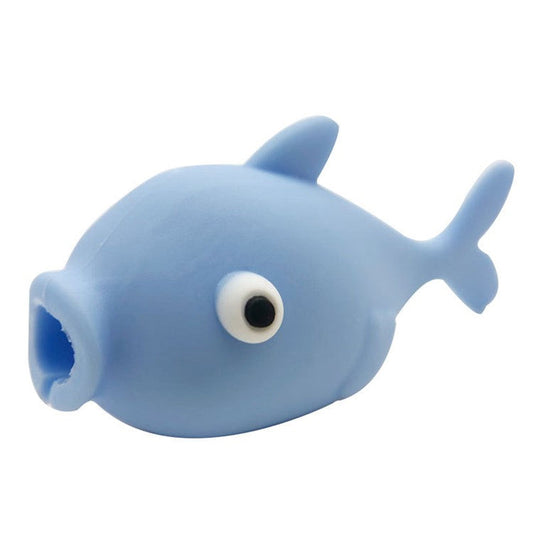 Cartoon Fish Pattern Charging Sync Cord Cable Protector PVC Saver - Style J