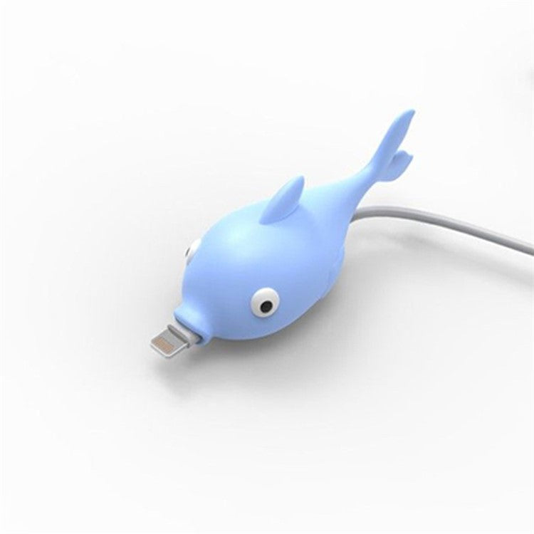 Cartoon Fish Pattern Charging Sync Cord Cable Protector PVC Saver - Style J