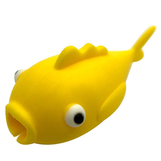 Cartoon Fish Pattern Data Sync Charger Cable Cord Protector PVC Saver - Style L