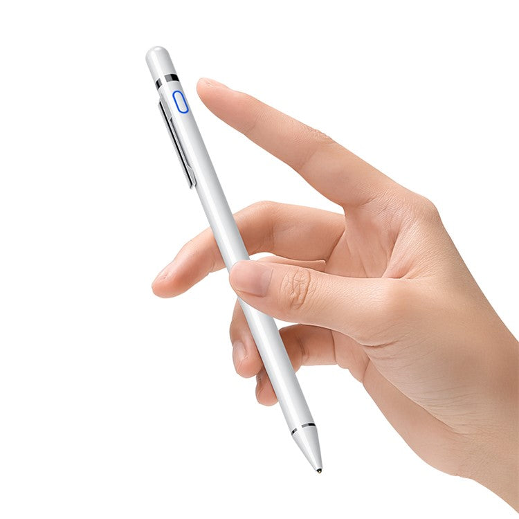 USAMS US-ZB057 Active Touch Screen [USB Chargeable] Fine Tip Capacitive Stylus Pen - With Pen Clip