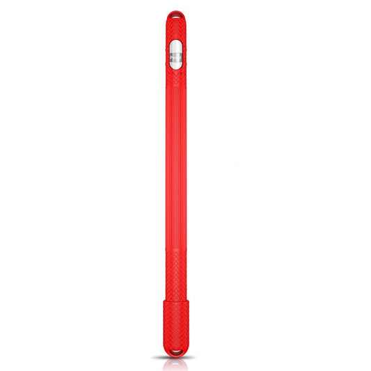 Anti-slip Silicone Cap Holder Protective Nib Case for Apple Pencil - Red