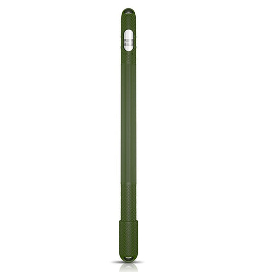 Anti-slip Silicone Cap Holder Protective Nib Case for Apple Pencil - Army Green