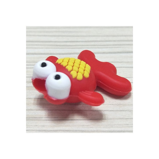 Cute Insect Pattern Charging Cord Protector USB Data Wire Protection Cover - Goldfish