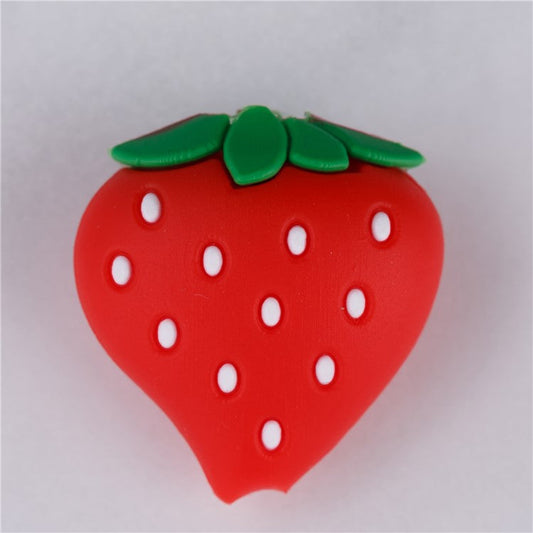 Cute Fruit Pattern Charging Cord Protector USB Data Wire Protection Cover - Strawberry