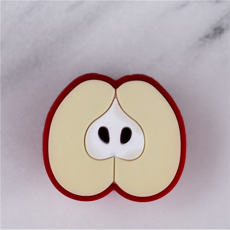 Cute Fruit Pattern Charging Cord Protector USB Data Wire Protection Cover - Apple