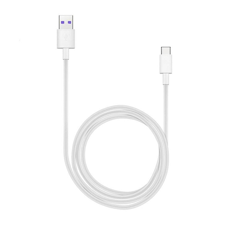5A 1m Type-C Fast Charging Data Cable for Huawei Samsung etc. - White