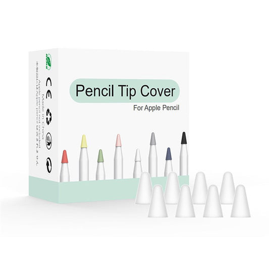 8Pcs Universal Wear Resistant Replacement Pen Nib Cases for Apple Pencil/Pencil (2nd Generation) - White