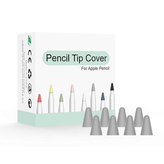 8Pcs Universal Wear Resistant Replacement Pen Nib Cases for Apple Pencil/Pencil (2nd Generation) - Grey